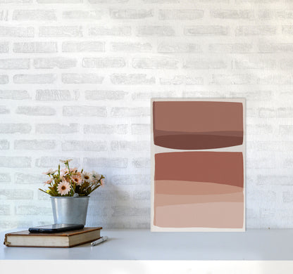 Modern Blush Abstract Art Print by Orara Studio A3 Black Frame