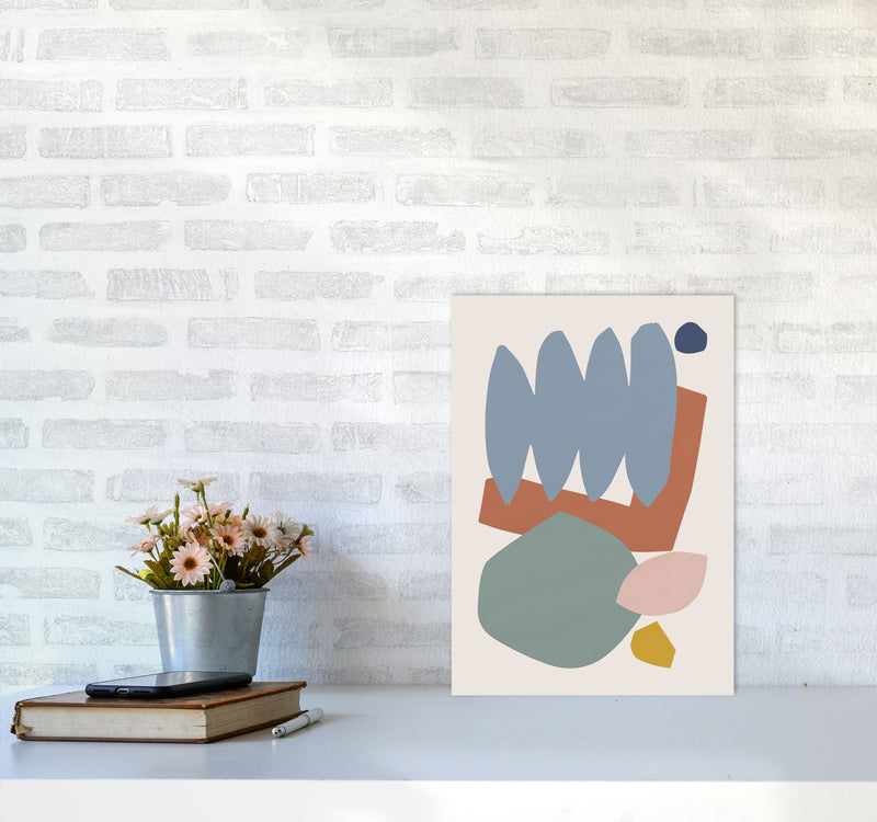 Collage Pastel II Art Print by Orara Studios A3 Black Frame
