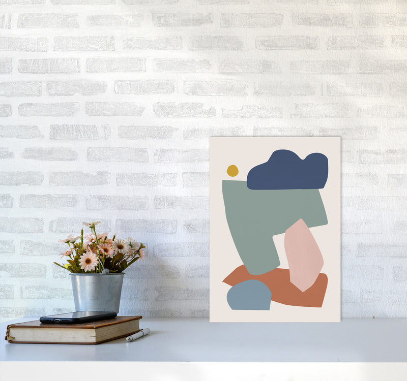 Collage Pastel I Art Print by Orara Studios A3 Black Frame