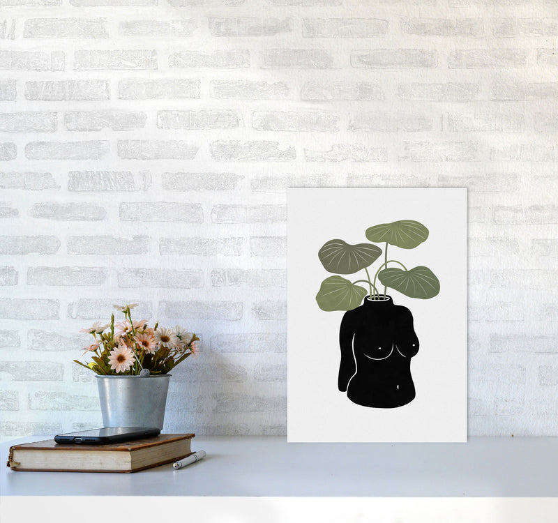 Boob-tanical Vase Art Print by Orara Studios A3 Black Frame