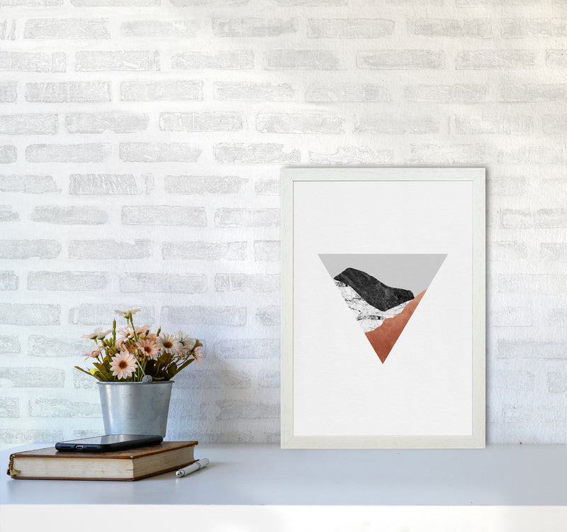 Copper Geometric II Print By Orara Studio A3 Oak Frame