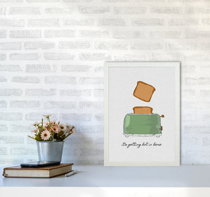 It&#39;s Getting Hot In Here Print By Orara Studio, Framed Kitchen Wall Art A3 Oak Frame