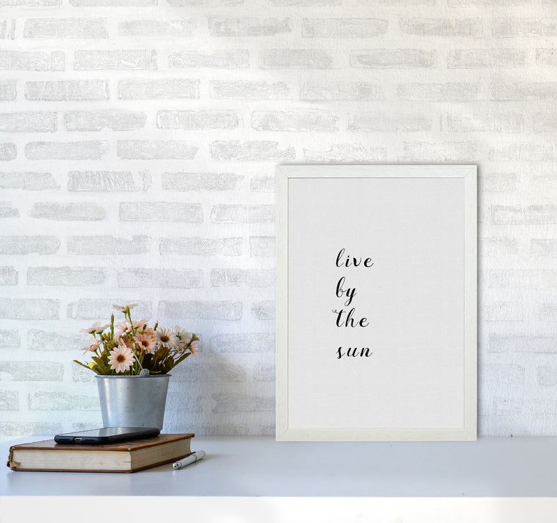 Live By The Sun Print By Orara Studio A3 Oak Frame