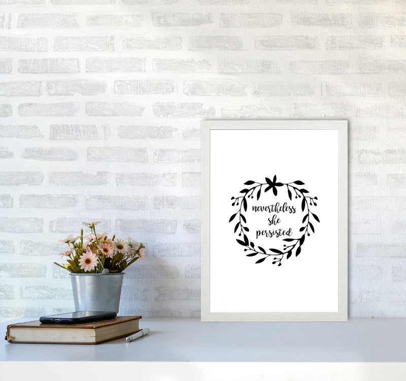 Nevertheless She Persisted Illustration Print By Orara Studio A3 Oak Frame