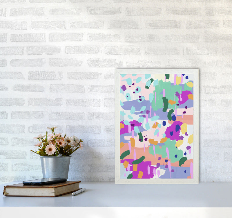 Oil Abstract I Print By Orara Studio A3 Oak Frame