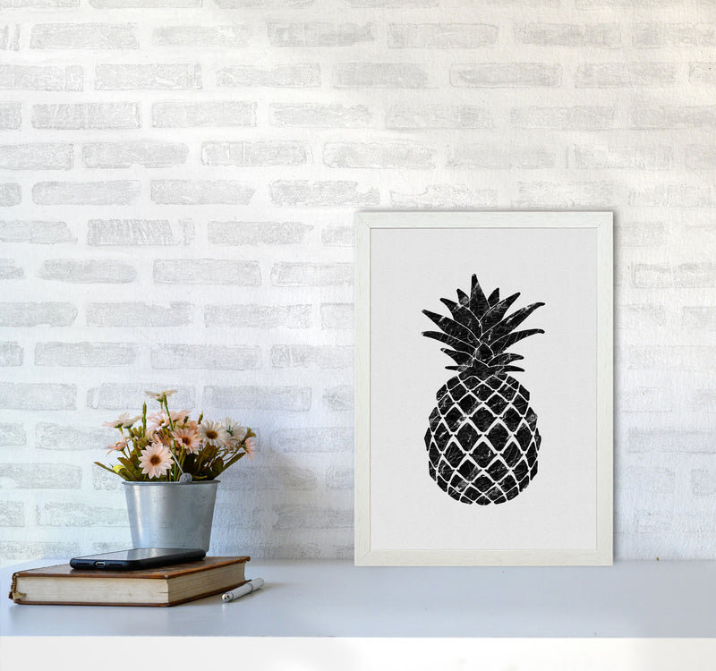 Pineapple Marble Print By Orara Studio, Framed Kitchen Wall Art A3 Oak Frame