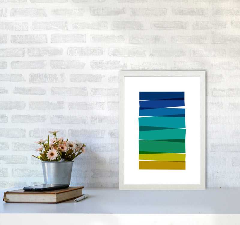 Stripes I Print By Orara Studio A3 Oak Frame