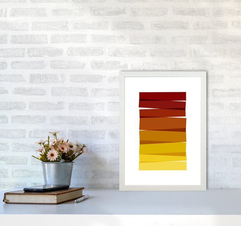 Stripes II Print By Orara Studio A3 Oak Frame
