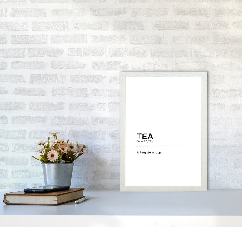 Tea Hug Definition Quote Print By Orara Studio A3 Oak Frame