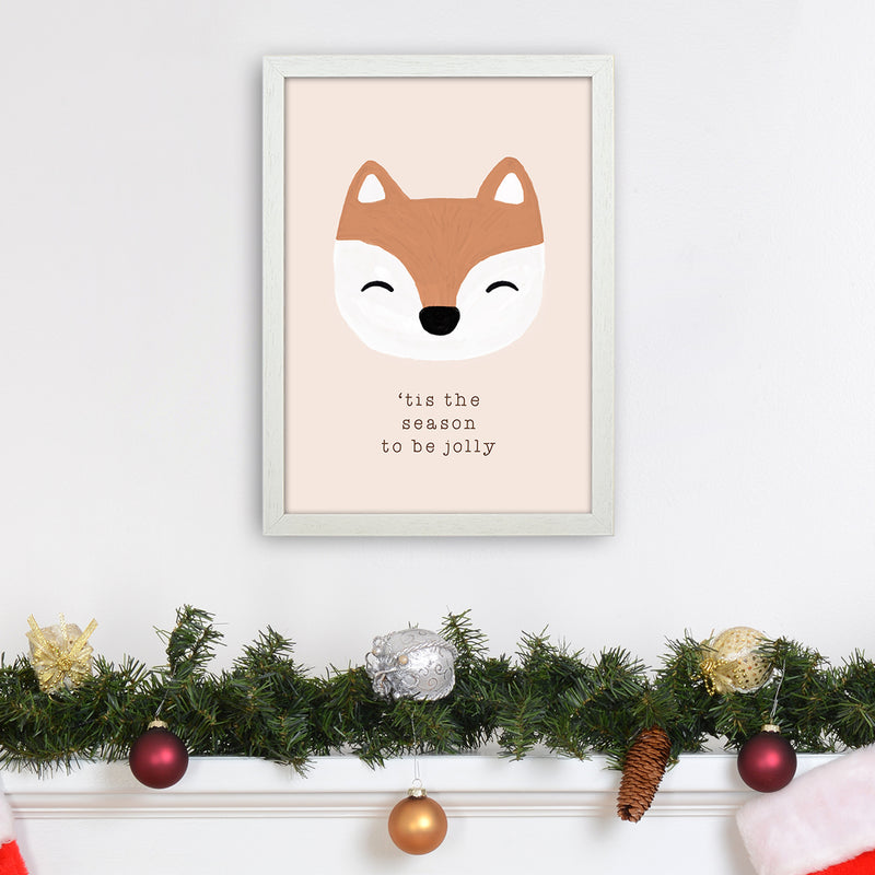 Tis The Season To Be Jolly Christmas Art Print by Orara Studio A3 Oak Frame