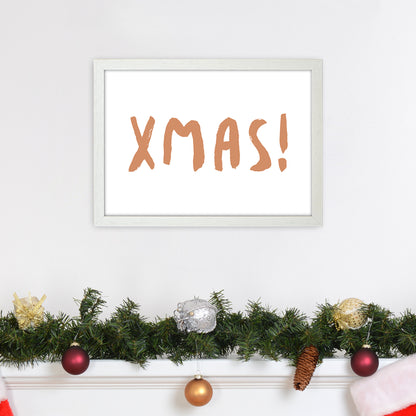 XMAS! Christmas Art Print by Orara Studio A3 Oak Frame