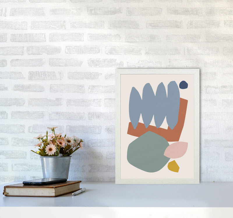 Collage Pastel II Art Print by Orara Studios A3 Oak Frame