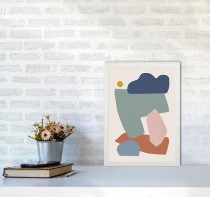 Collage Pastel I Art Print by Orara Studios A3 Oak Frame