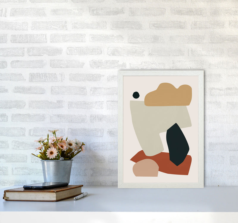 Collage Earth I Art Print by Orara Studios A3 Oak Frame