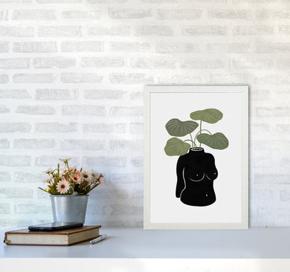 Boob-tanical Vase Art Print by Orara Studios A3 Oak Frame