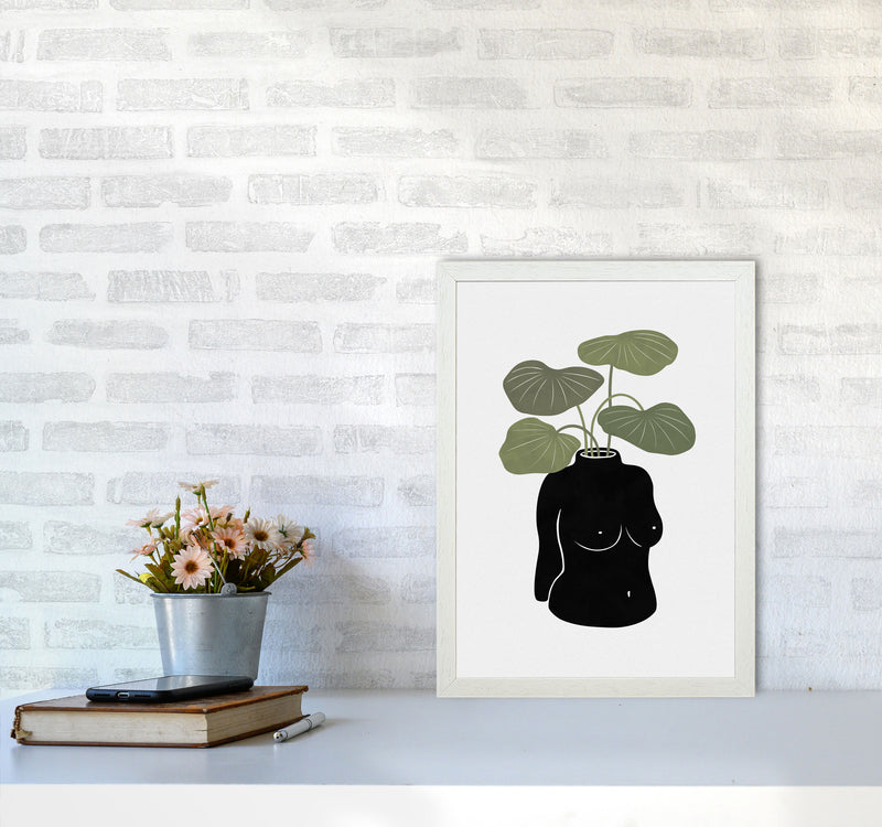 Boob-tanical Vase Art Print by Orara Studios A3 Oak Frame