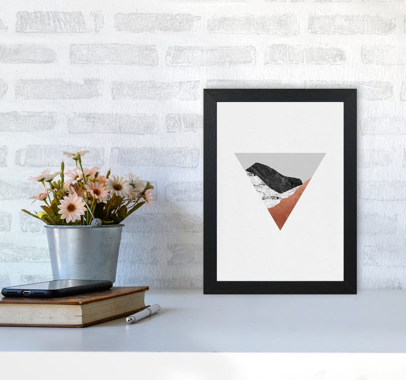 Copper Geometric II Print By Orara Studio A4 White Frame