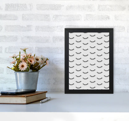 Eyes Closed Print By Orara Studio A4 White Frame
