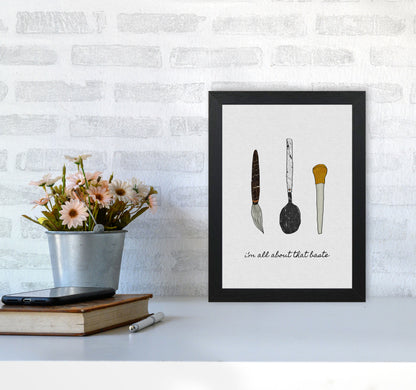 I&#39;m All About The Baste Print By Orara Studio, Framed Kitchen Wall Art A4 White Frame