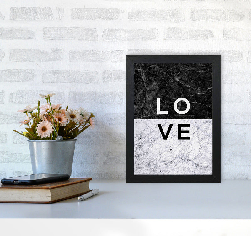 Love Marble Quote Print By Orara Studio A4 White Frame