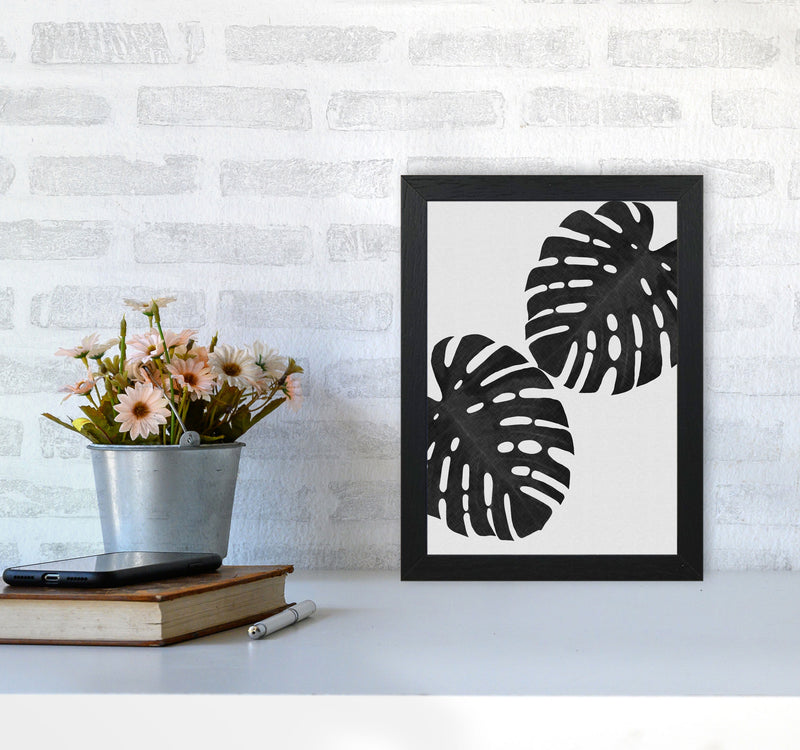 Monstera Black & White II Print By Orara Studio A4 White Frame