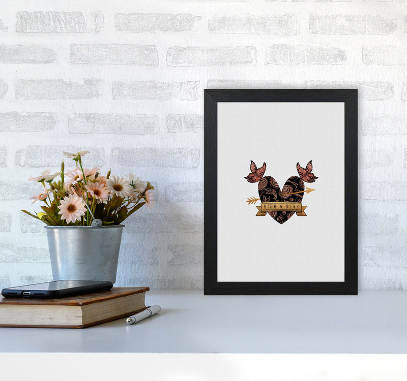 Rise & Slay Steampunk Print By Orara Studio A4 White Frame