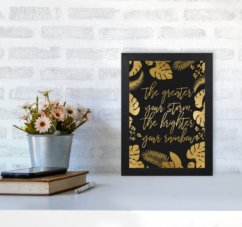 The Greater Your Storm Print By Orara Studio A4 White Frame