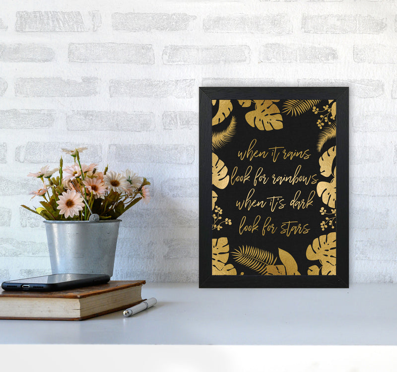 When It Rains Print By Orara Studio A4 White Frame