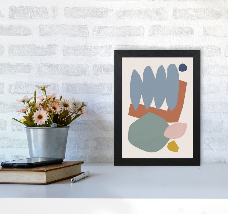 Collage Pastel II Art Print by Orara Studios A4 White Frame