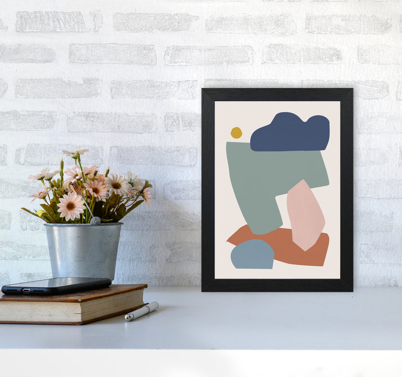 Collage Pastel I Art Print by Orara Studios A4 White Frame