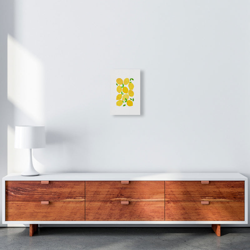 Lemon Crowd Print By Orara Studio, Framed Kitchen Wall Art A4 Canvas