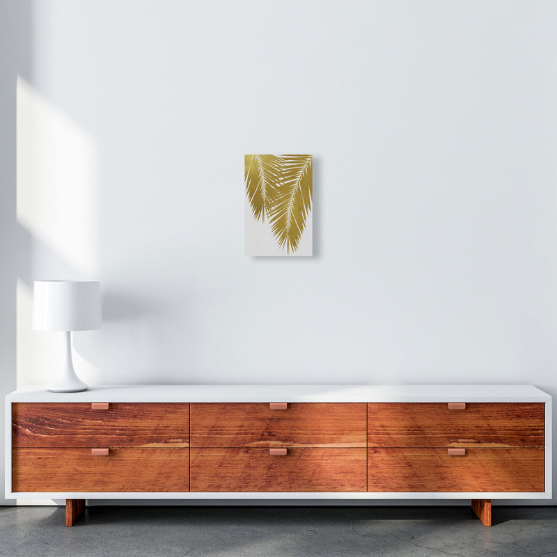 Palm Leaf Gold II Print By Orara Studio, Framed Botanical & Nature Art Print A4 Canvas