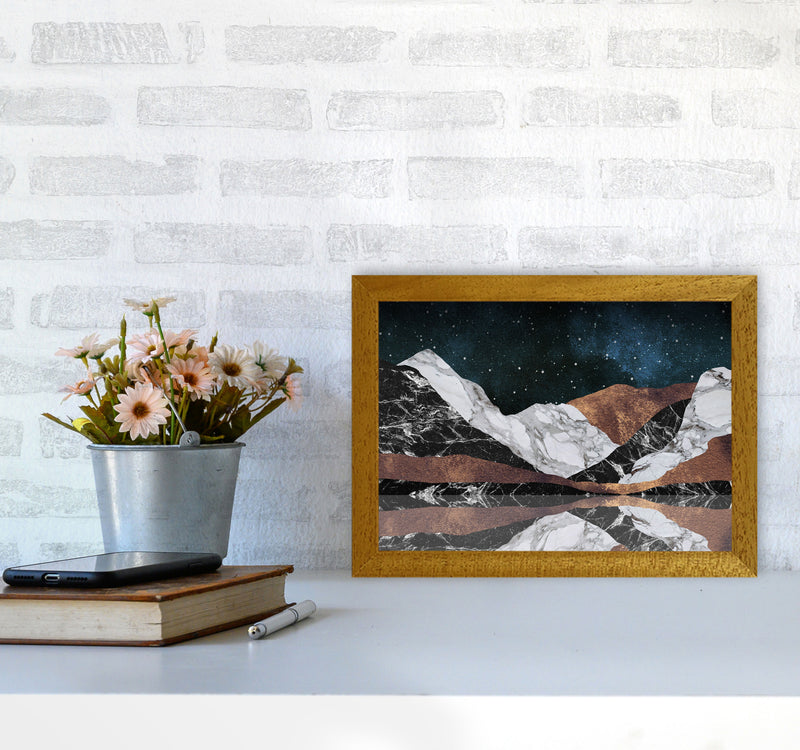 Landscape Mountains Print By Orara Studio, Framed Botanical & Nature Art Print A4 Print Only