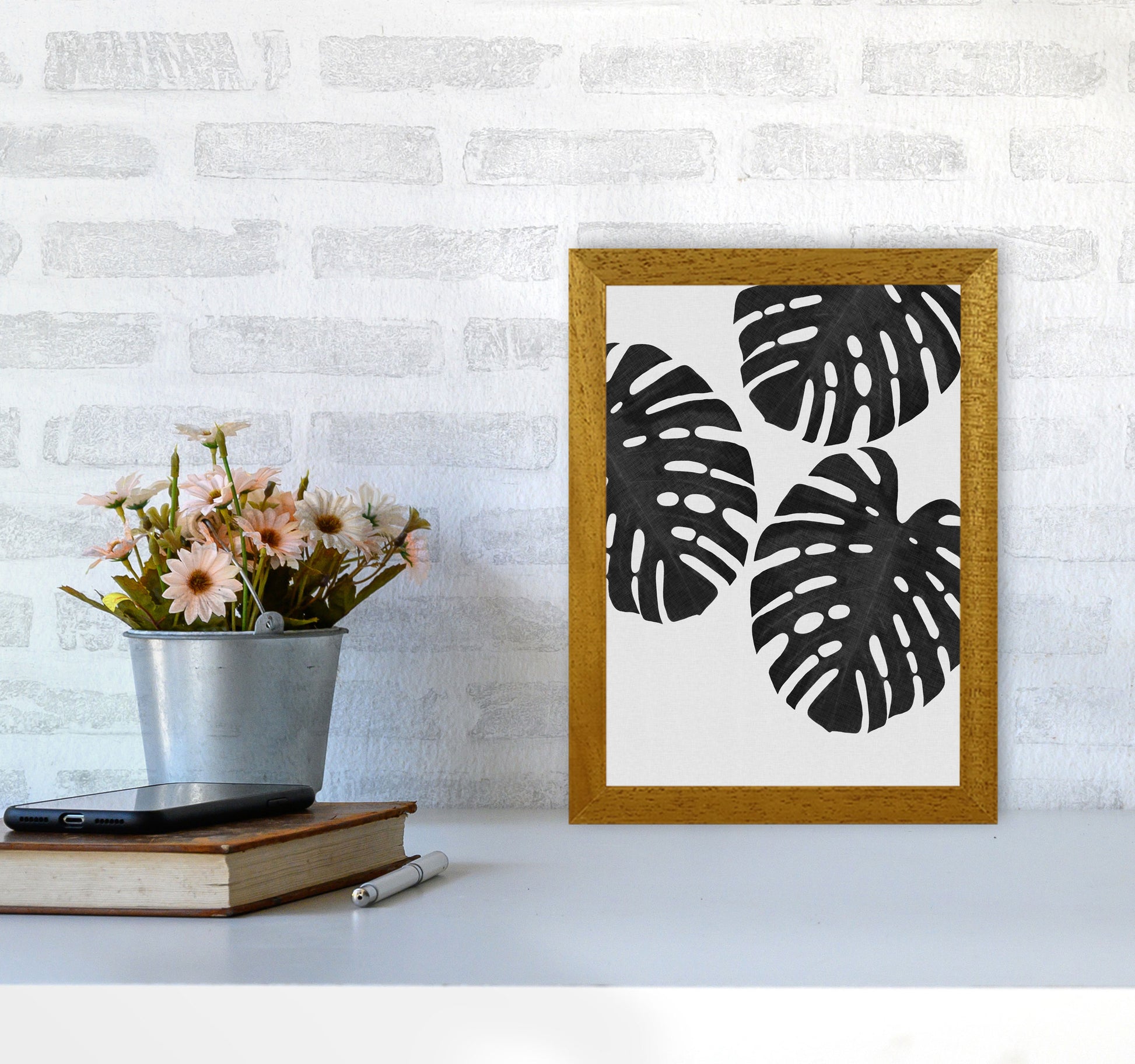 Monstera Black & White III Print By Orara Studio A4 Print Only