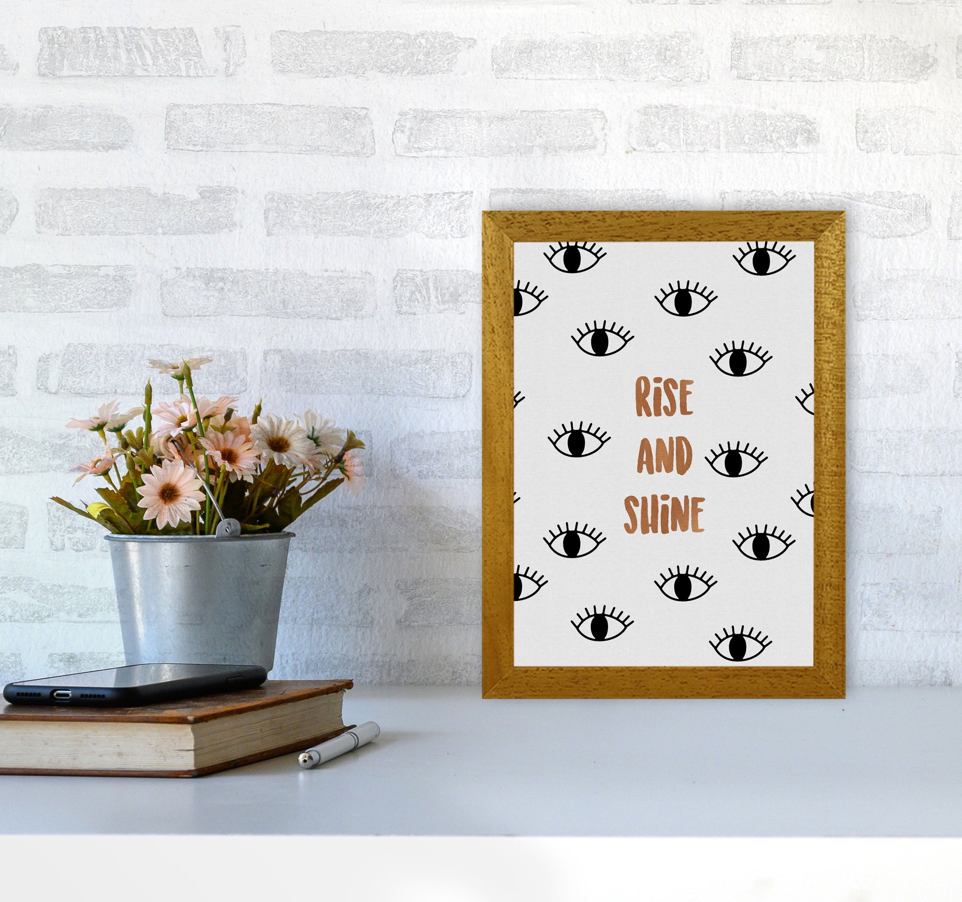 Rise & Shine Bedroom Quote Print By Orara Studio A4 Print Only