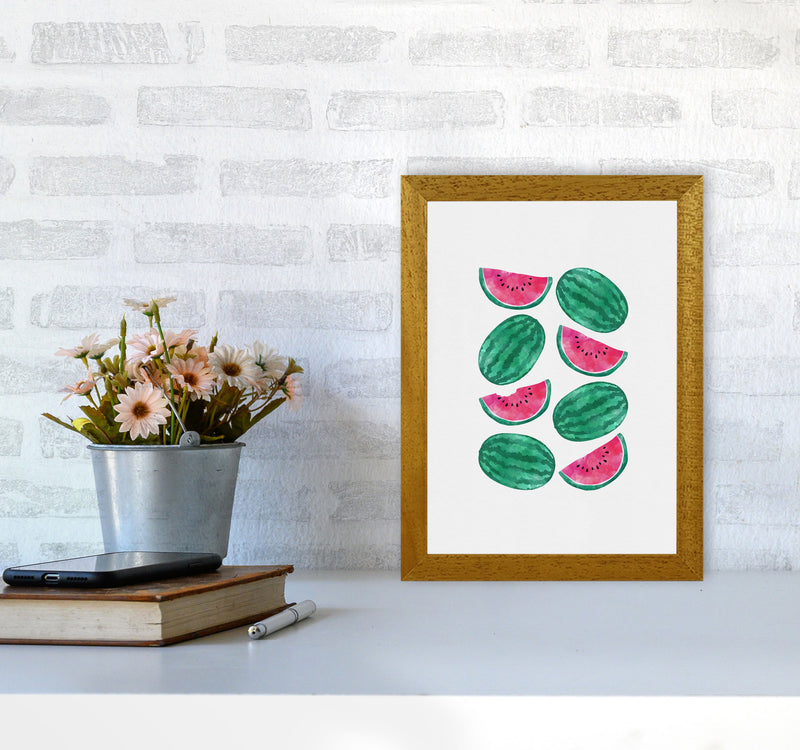 Watermelon Crowd Print By Orara Studio, Framed Kitchen Wall Art A4 Print Only