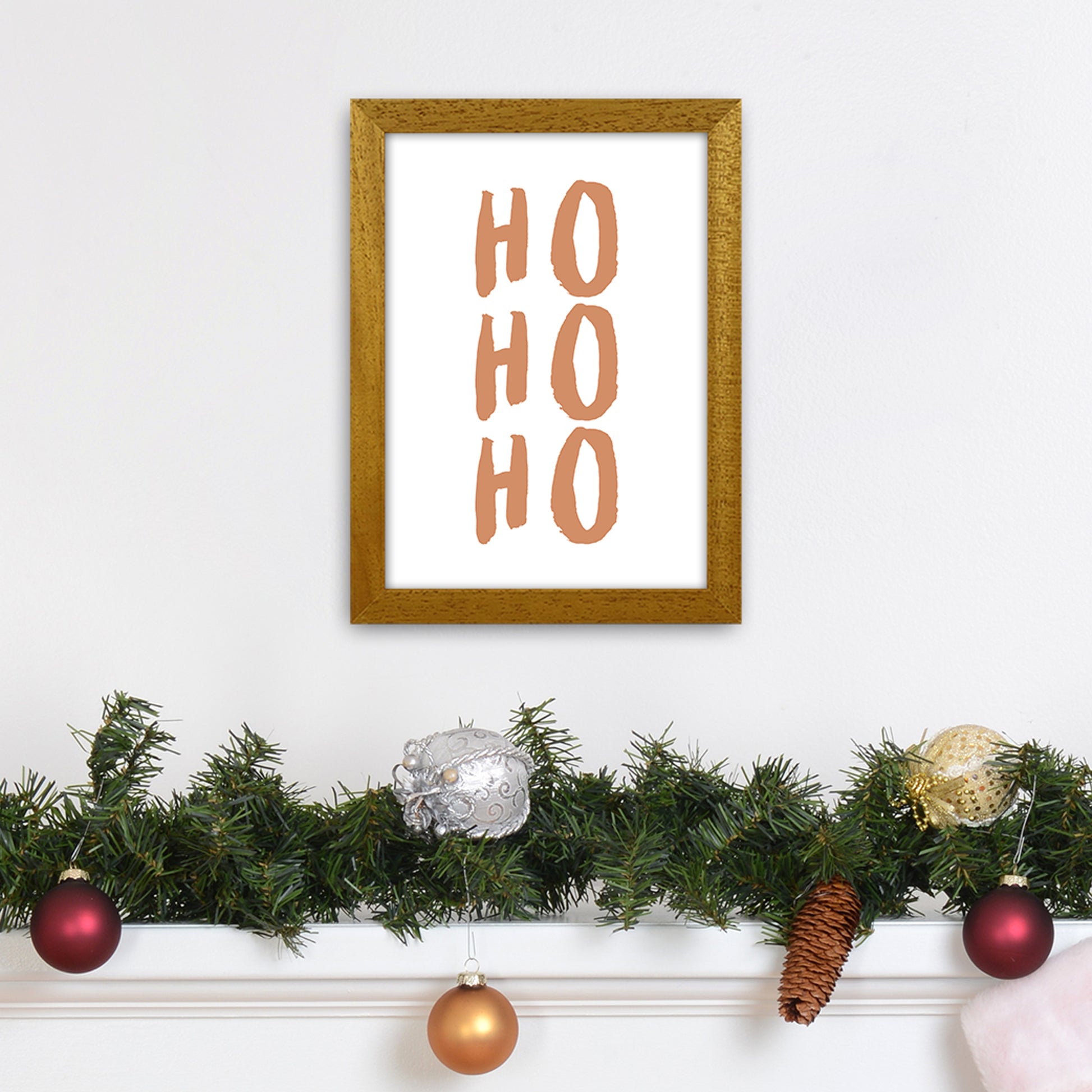 Ho Ho Ho Christmas Art Print by Orara Studio A4 Print Only