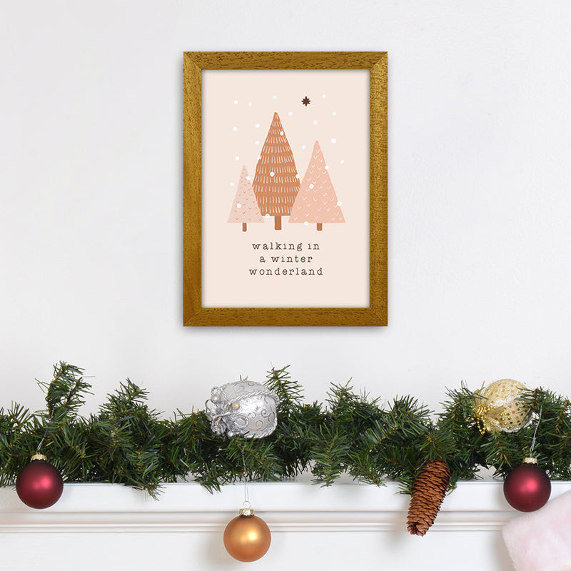 Walking In A Winter Wonderdland Christmas Art Print by Orara Studio A4 Print Only