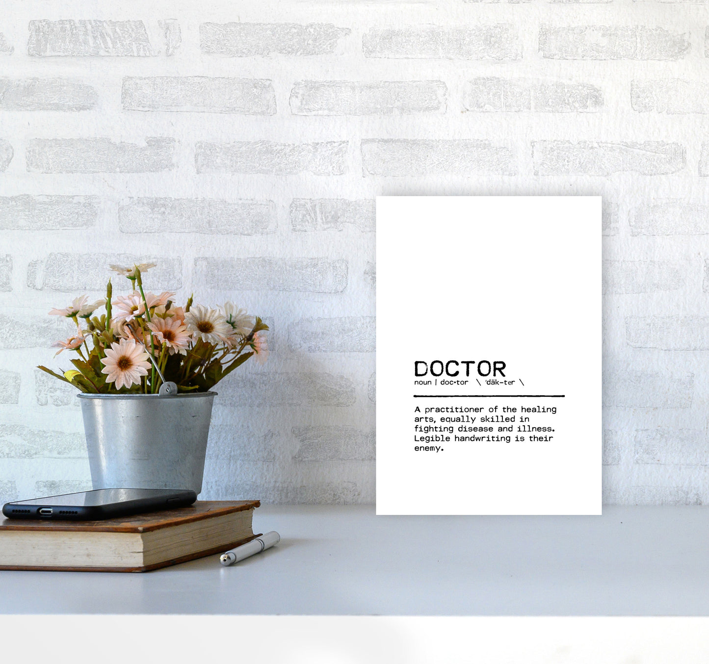 Doctor Legible Definition Quote Print By Orara Studio A4 Black Frame