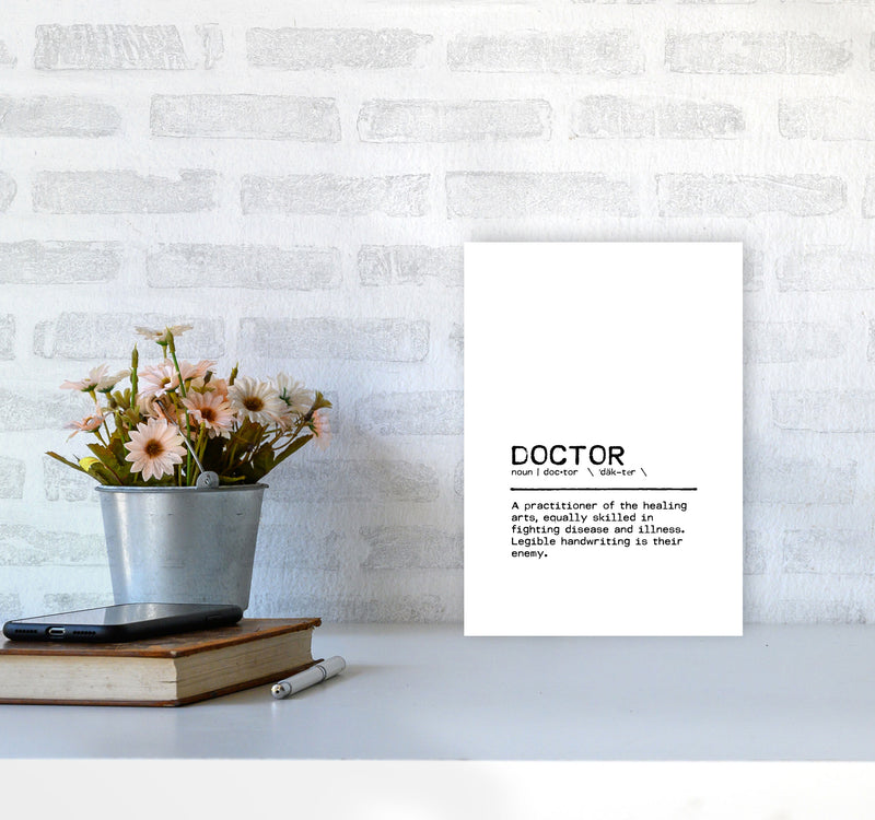 Doctor Legible Definition Quote Print By Orara Studio A4 Black Frame