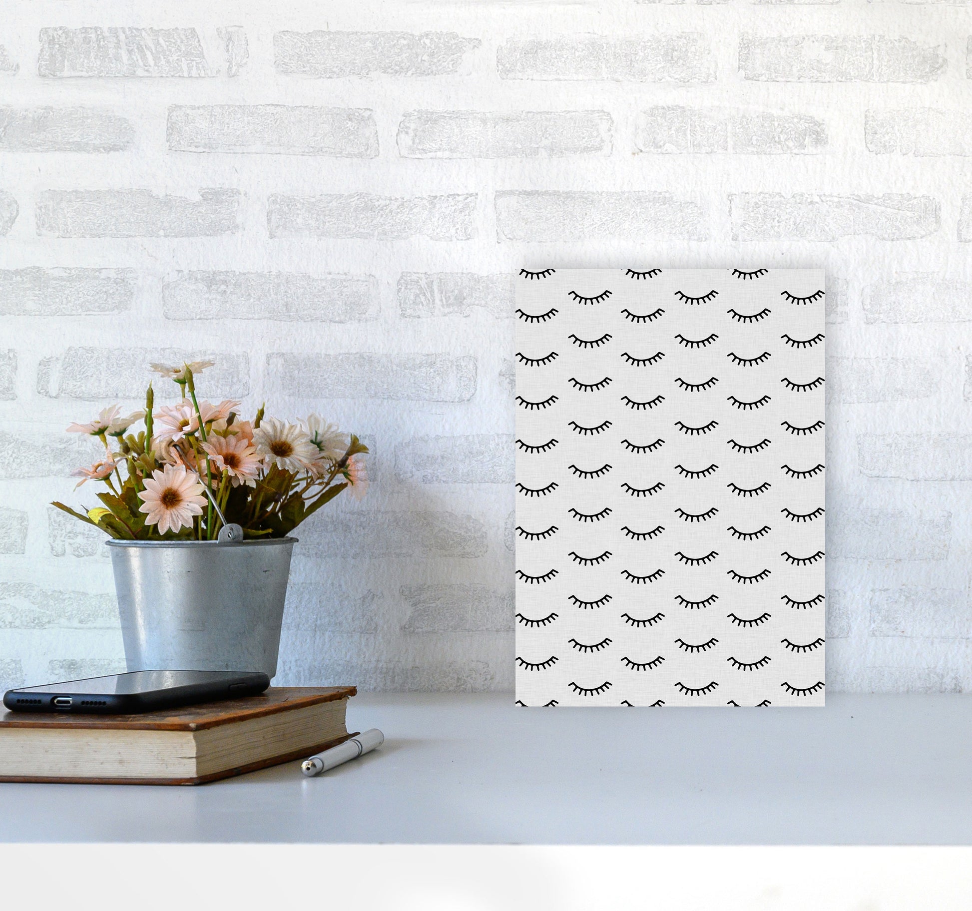 Eyes Closed Print By Orara Studio A4 Black Frame