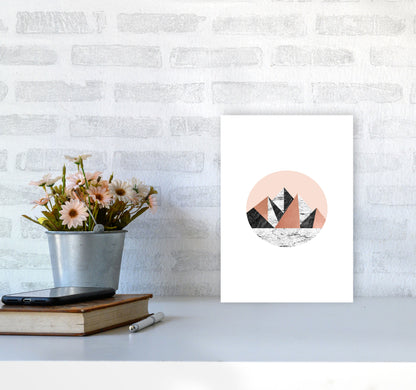 Geometric Landscape I Print By Orara Studio A4 Black Frame