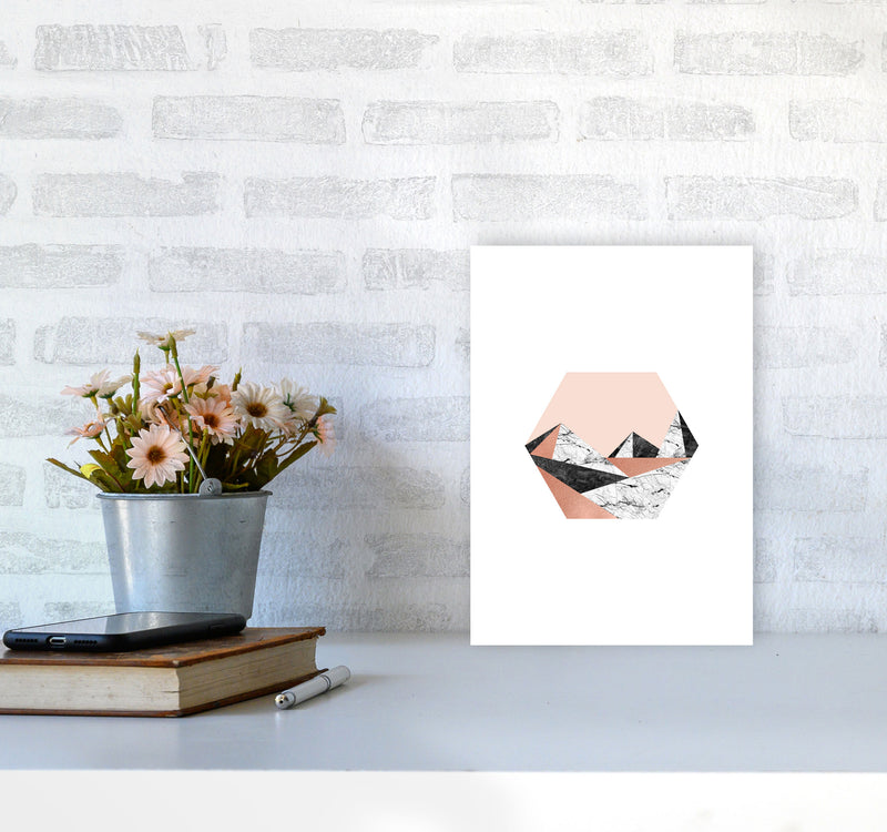 Geometric Landscape III Print By Orara Studio A4 Black Frame