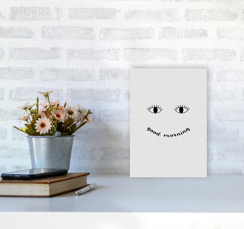 Good Morning Quote Print By Orara Studio A4 Black Frame