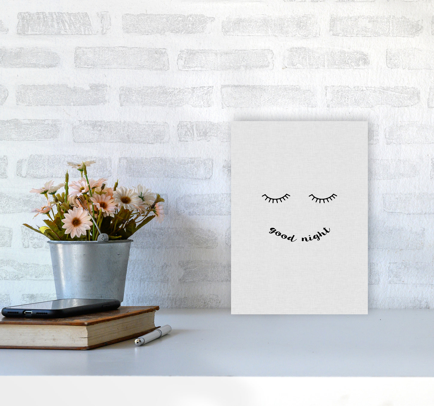 Good Night Quote Print By Orara Studio A4 Black Frame