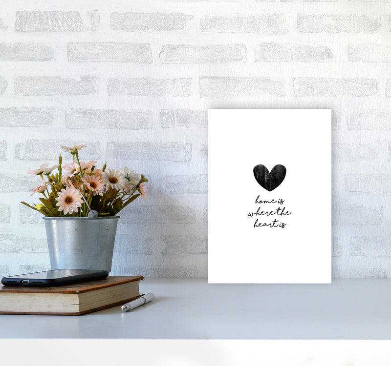 Home Is Where The Heart Is Print By Orara Studio A4 Black Frame