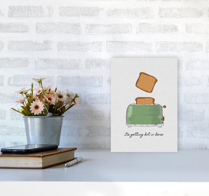 It&#39;s Getting Hot In Here Print By Orara Studio, Framed Kitchen Wall Art A4 Black Frame