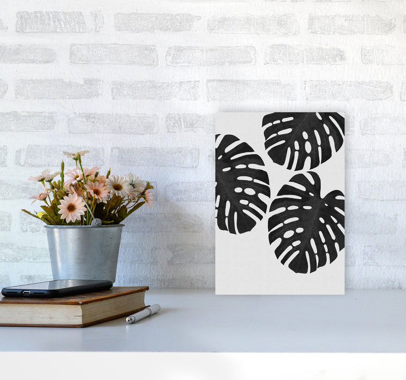 Monstera Black & White III Print By Orara Studio A4 Black Frame