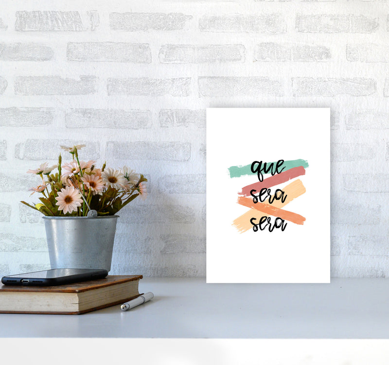 Que Sera Sera Print By Orara Studio A4 Black Frame