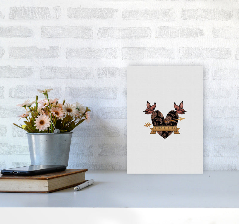 Rise & Slay Steampunk Print By Orara Studio A4 Black Frame